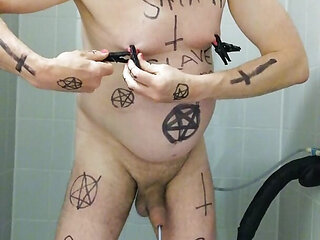 Satan Slave Takes A Delicious Extreme Urine Enema