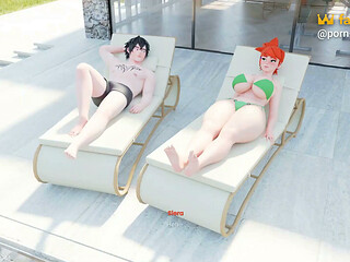 Hot Poolside Romance with Siera - Mansion Days - Part 5 - Brim - by Porn Game 4u