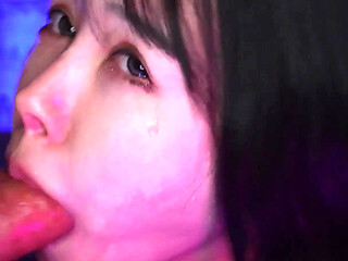 Mion Hazuki Licks Xander's Cock and Jerks Him off with Her Huge Tits!