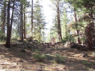 Naked hike up the hill and back