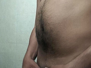 Bathroom handjob