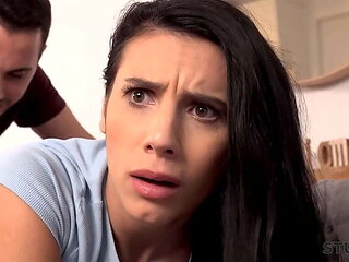Stuck4K - Busty Teen Roommate Gets Stuck and Fucked Hard in Doggystyle