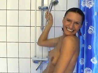 Followed the Perverted Slut Into the Women's Shower