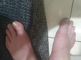 my feet after a nice shower