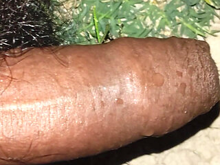 Seeing  aunty's ass at night