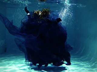 Underwater shooting - full backstage
