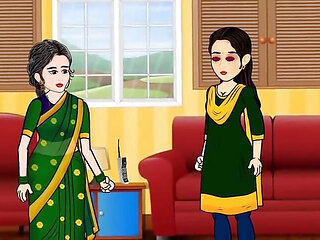 Husband Wife and Maid Gang Bai Ki Chu Ki Story, Hindi Cartoon Sex Story