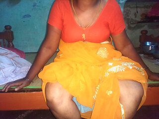 Indian wife enjoying sex  with house owner