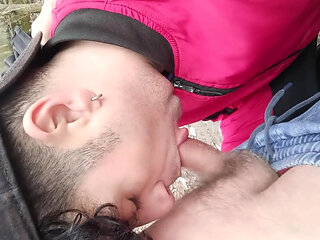 Enjoying Old Small Cock - Sucking, Licking, Mouthfucking but No Cum, He Is Unable to Cum