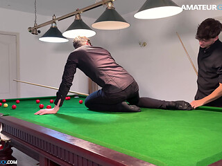 Enjoy Watching Me Shove the Pool Balls up My Buddy's Ass Go Fucking Wild