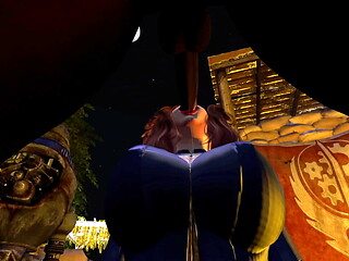 Second Life Black man Brotherhood of Steel knight fucks white woman Vault Dweller