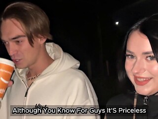 Brunette Goes Home After Date for Deep-Throat Cumshot