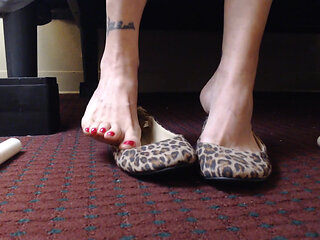 Red Nails Balletflats Shoeplay