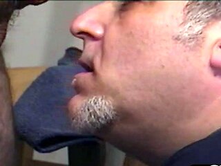Vintage str8 cocksucked from DILF gay