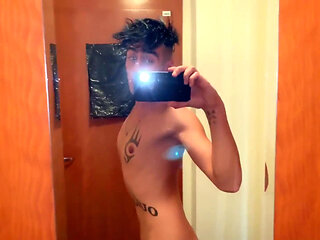 Belly Play Fetish - Tattooed Belly Vacuum and Belly Bloat