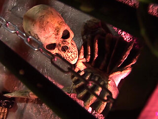 That fucking Halloween orgy with the big boobed blonde and brunette MILF