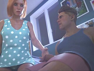 In A Aroma visual novel gameplay featuring big boobs and roleplay
