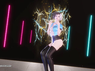 [mmd] Babymonster - Sheesh Luna Snow Sexy Striptease Uncensored Hentai