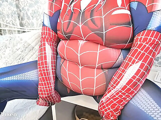 Trick Or Treat With Sexy BBW Spider Woman With Big Mature Tits