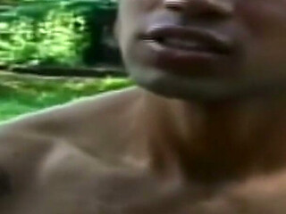 Young Hung Bi Hunks Pound Raw in Forest