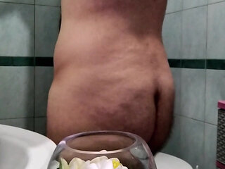 Big Dick Gay showing off his soft uncut dick