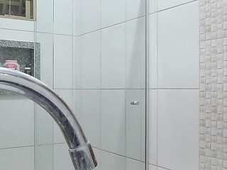 Camera on Hot Stepcousin in the Shower - I Cant Wait to Fuck Her