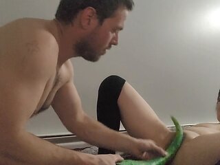 Hardcore assfucking with a massive cum shot, skincare fun, and toys