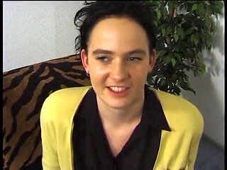 Busty brunette chick gets banged at the casting