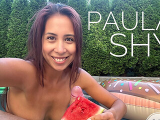 With Paula in the Pool