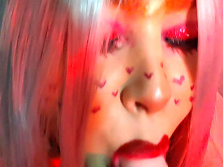 E-girl Sucking and Licking Your Balls