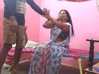 Step Mother Brought Food to Eat Stepson I Grabbed Her and Had Sex with Her