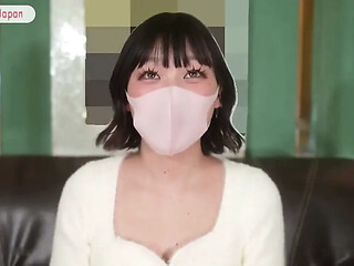Sweet Asian angel gets a full-on facial from her lucky lover.
