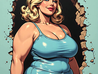 Curvy Women Swimsuit Art