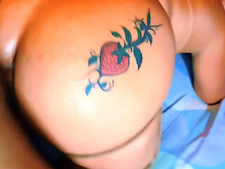 Amateur Latina wife gives hot blowjob with big ass and huge tits