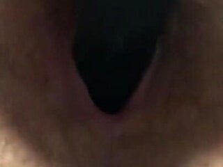 MILF in Glasses Spreads Pussy and Masturbates with Black Rabbit Mature