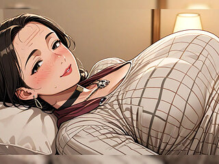 Ai Brunette Teasing in Bed