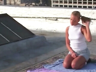 Insatiable Blondes Kelly and Pal Share Every Hard Cock Outdoors