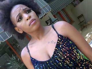 Busty Black MILF Pussy Slammed Rough POV