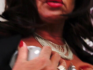 Naughty nylon Milf Amanda Moreno - solo, erotica