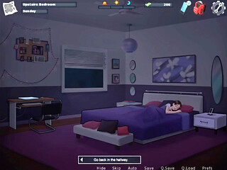 Sex with stepsister jenny at night. She shared her bed