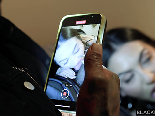 BLACKEDRAW BBC-Thirsty Baddie Megan Mistakes Can Barely Fit Jason's Huge Cock In Blacked Raw debut