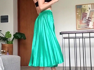 Flashing My White Tiny Thong in Front of You