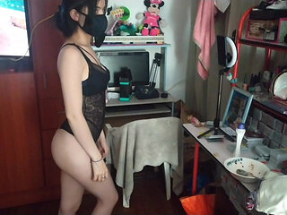 She Films Herself in Her Underwear and Gets Caught. She Ends up Getting Fucked by Her Stepfather