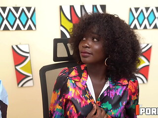 she gets caught masturbating in the office by