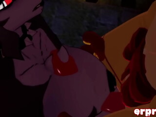 Vrchat luna gets gang fucked