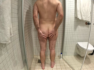 My wife's lover's cum on my Ass