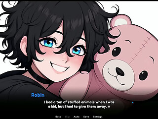 My Femboy Roomate [ GAY Hentai Game ] Ep.3 BLOWJOB wetdream about my COSPLAY ROOMIE !