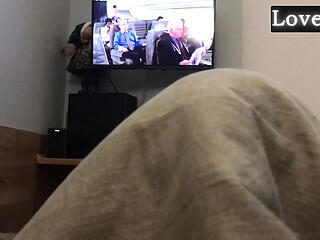 Step-sister seduces step-brother during movie break