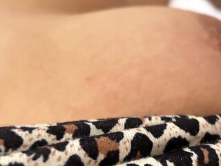 Insatiable Stepmom Fingering Pussy in Leopard Panties