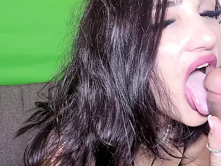 Late-night lovers explore deep throats and juicy blowjobs
